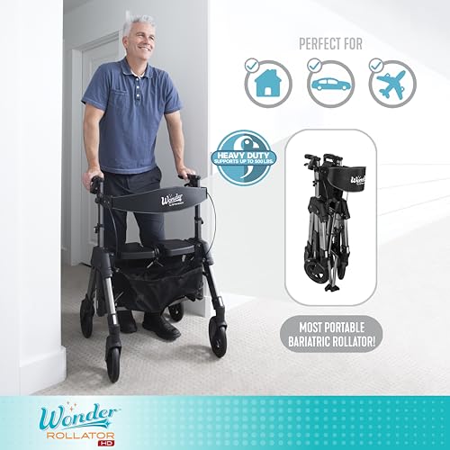 Heavy Duty Wonder Rollator (Regal Rose / Regal Rose)