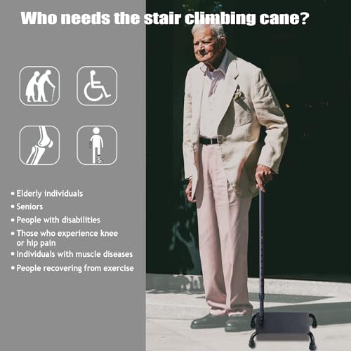 Stair Climbing Assist Cane for Seniors