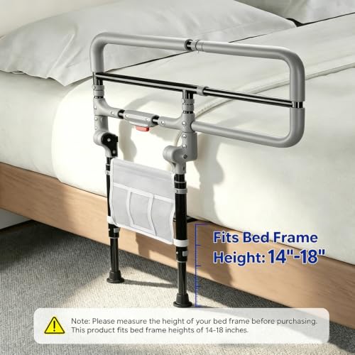 Foldable Bed Rails for Elderly Adults