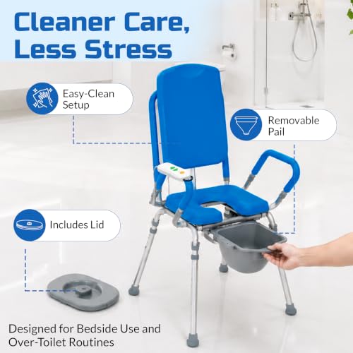 GentleBoost Uplift Raised Toilet Seat with Handles (330lb. Capacity)