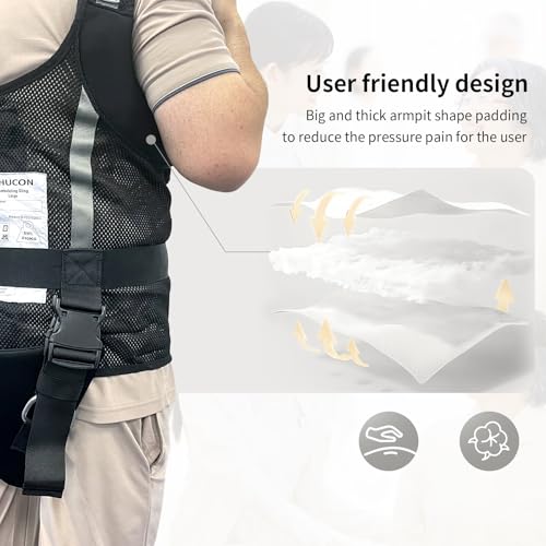 Patient Lift Sling Medical Transfer Sling for Patient Walking Training (Large)