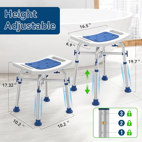 FSA HSA Eligible Sliding Shower Chair Tub Transfer Bench with Swivel Seat