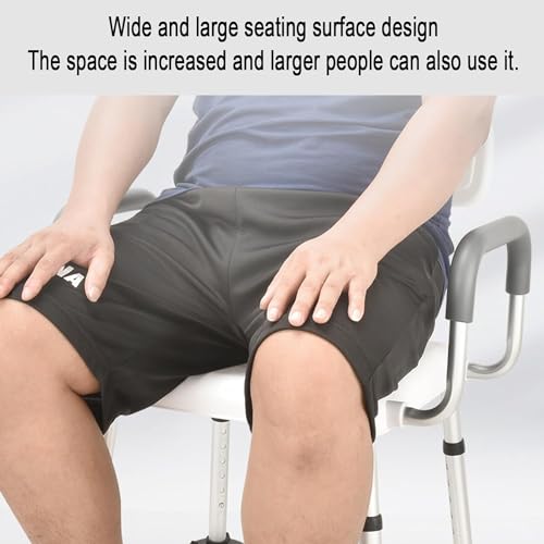 Shower Chair with Arms and Back for Inside Shower (C)