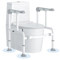 Toilet Safety Rails for Elderly & Disabled with Glow (Gray)