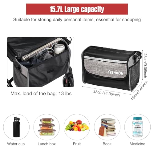 Rollator Walker for Seniors (7205-black)