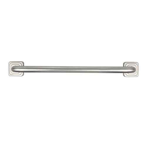 36 Inch Monarch Designer Grab Bar with Square Flanges (Satin / 36)