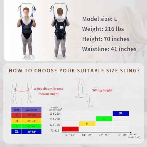 Patient Lift Sling Pelvic Pad for Ambulation 500lb M (Medium)