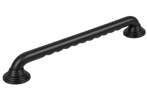 24 inch Finger Grip Grab Bar for Bathroom (Semi-Gloss Black / 24)