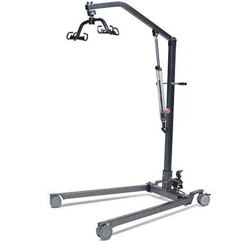 Lumex LF1031FP Hydraulic Patient Lift (Grey / Adjustable-Width Base)