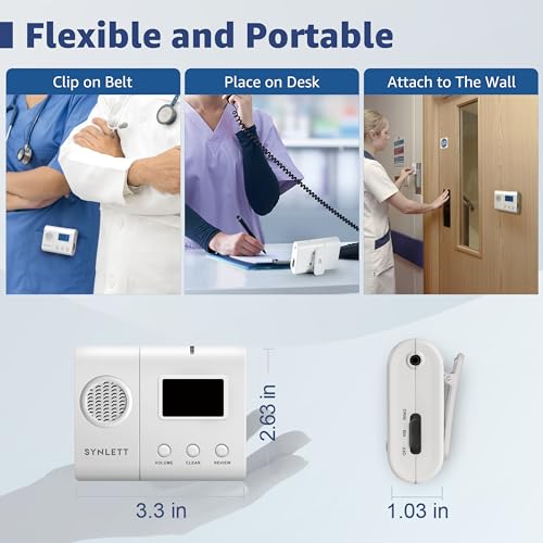 Portable LCD Caregiver Pager for Wireless Nurse Call Systems (1 Portable Pager)