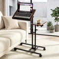 Overbed Side Table with Wheels