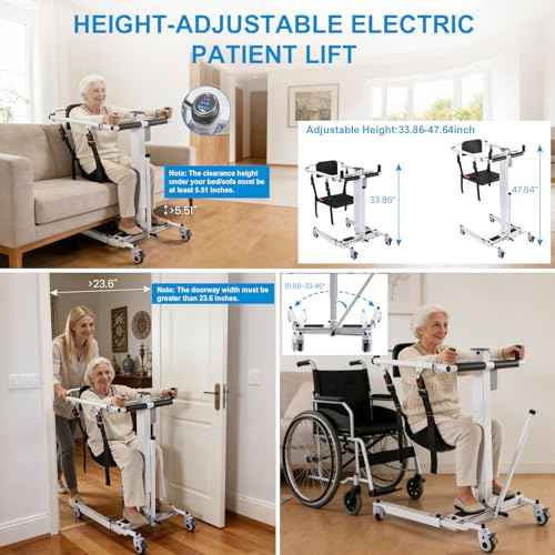 Electric Patient Lift Transfer Chair (White)