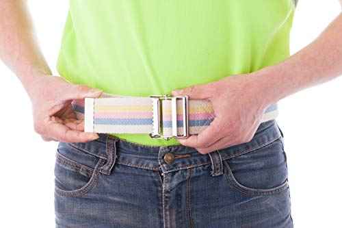 Transfer and Gait Belt with Metal Buckle (54 Inch (Pack of 1) / Black)