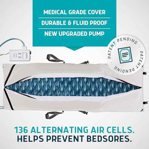 Alternating Air Pressure Pad for Recliner Chair with Quiet Pump (Cream)