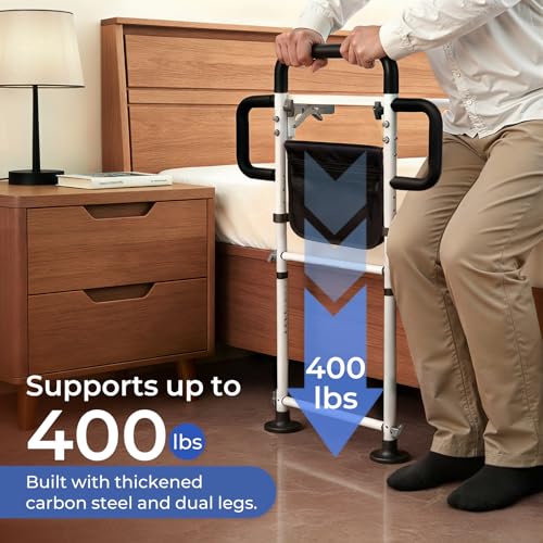 Height Adjustable Bed Rail for Elderly Adults