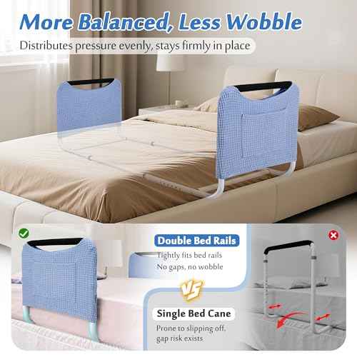 Double Bed Rail (62"L × 20"W × 19"H)