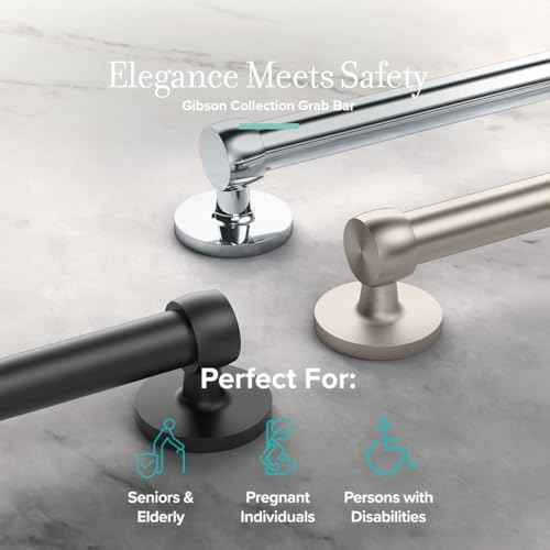 621SN Gibson 18" L Bathroom Grab Bar (18''L / Satin Nickel)