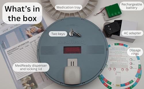Automatic Pill Dispenser (1700 - with Alarm and Flashing Light)