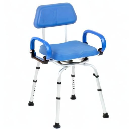 ILG 638 Swivel Pivoting Shower Chair for Bathtub and Shower with Padded Seat (Shower Chair)