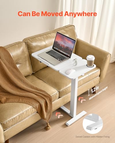Overbed Table (White / Hidden Wheels)