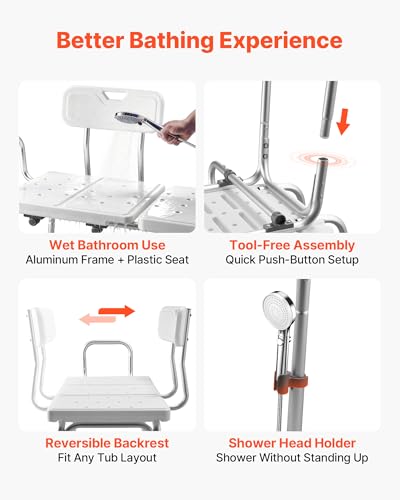 Tub Transfer Bench for Bathtub