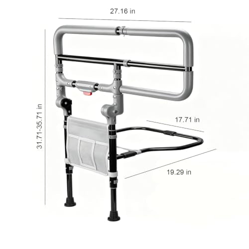 Foldable Bed Rails for Elderly Adults