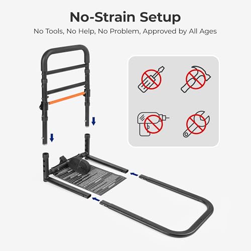 C1 Fold Bed Rails for Elderly Adults Safety (C1F (Foldable))