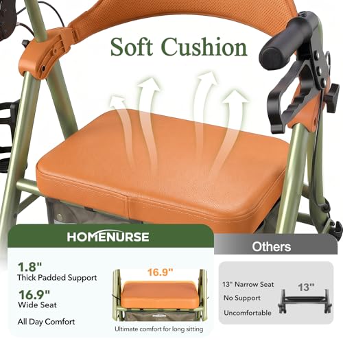 L37 WonderLUX Series Walkers for Seniors with Seat Lightweight