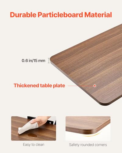 Overbed Table (Brown / Swivel Casters)