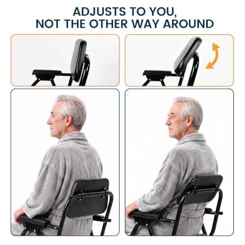 Foldable Commode Chair (Black)