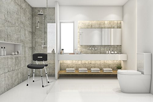 Shower Chair Bath Seat for Tub or Shower Bench for inside shower (Black)