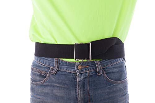 Transfer and Gait Belt with Metal Buckle (40" (Pack of 1) / Black)