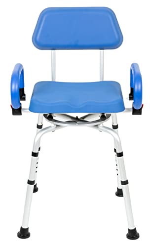 ILG 638 Swivel Pivoting Shower Chair for Bathtub and Shower with Padded Seat (Shower Chair)
