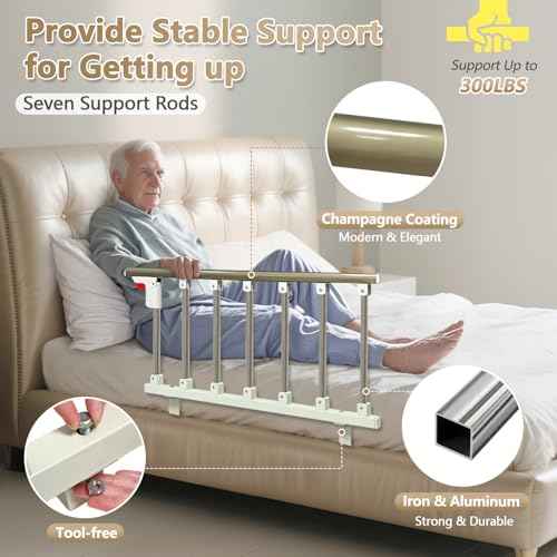 Bed Rails for Elderly Adults Safety (37.5 inches W x 18 inches H)