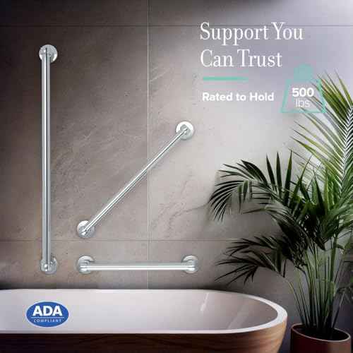 624C Gibson 36" L Bathroom Grab Bar (36''L / Chrome)