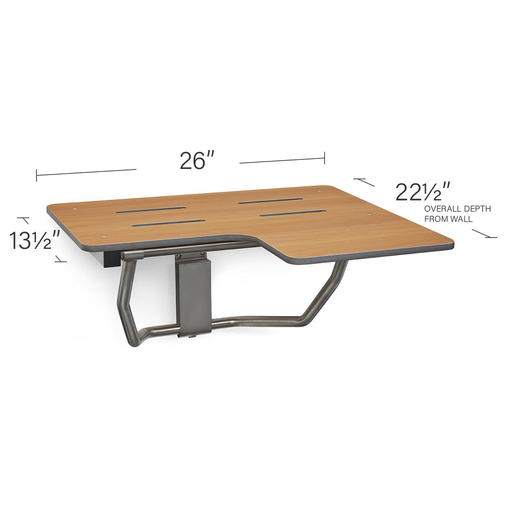 26" x 22.5” Teak Reversible Folding Transfer Tub (26 x 22.5 / Teak)
