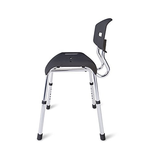 Shower Chair Bath Seat for Tub or Shower Bench for inside shower (Black)