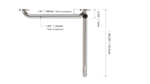 DependBar Pivoting Grab Bar (White)