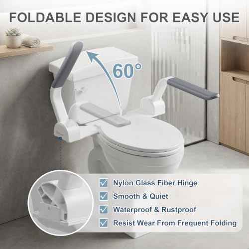 Gray Toilet Safety Rails (Gray)