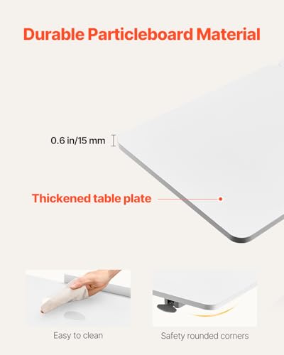 Overbed Table (White / Hidden Wheels)