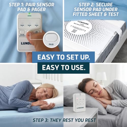 Large Wireless Bed Alarm System for Elderly & Fall Prevention