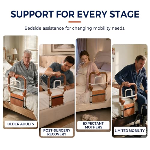 Bed Rails for Seniors (Orange)