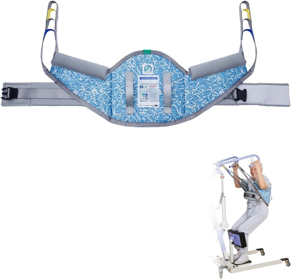 Sit to Stand Sling for Elderly (Large / Simple Stripes)