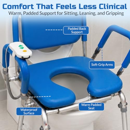 GentleBoost Uplift Raised Toilet Seat with Handles (330lb. Capacity)