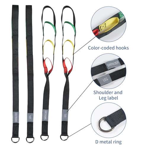 Ceiling Hoist Patient Lift Walking Sling Straps (Sling Straps(Pack of 4 = 1 set）)