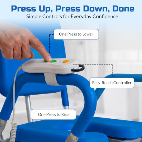 GentleBoost Uplift Raised Toilet Seat with Handles (330lb. Capacity)
