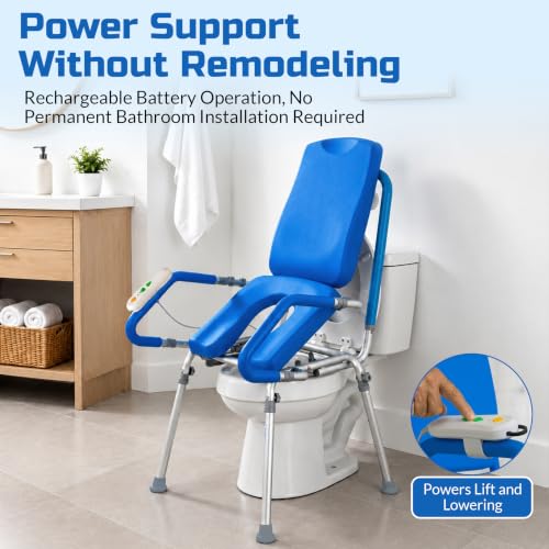 GentleBoost Uplift Raised Toilet Seat with Handles (330lb. Capacity)