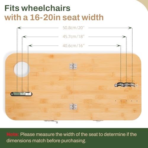Foldable Wheelchair Tray Table with Cup Holders