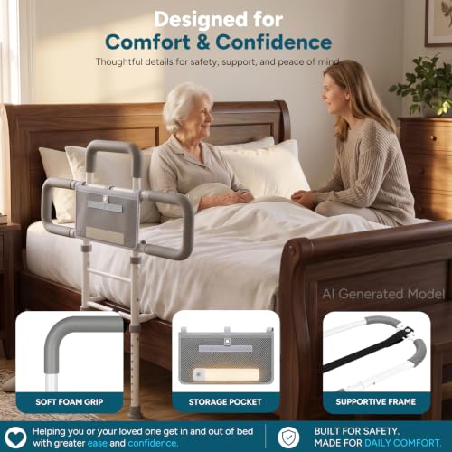 Bed Rails for Elderly Adults Safety
