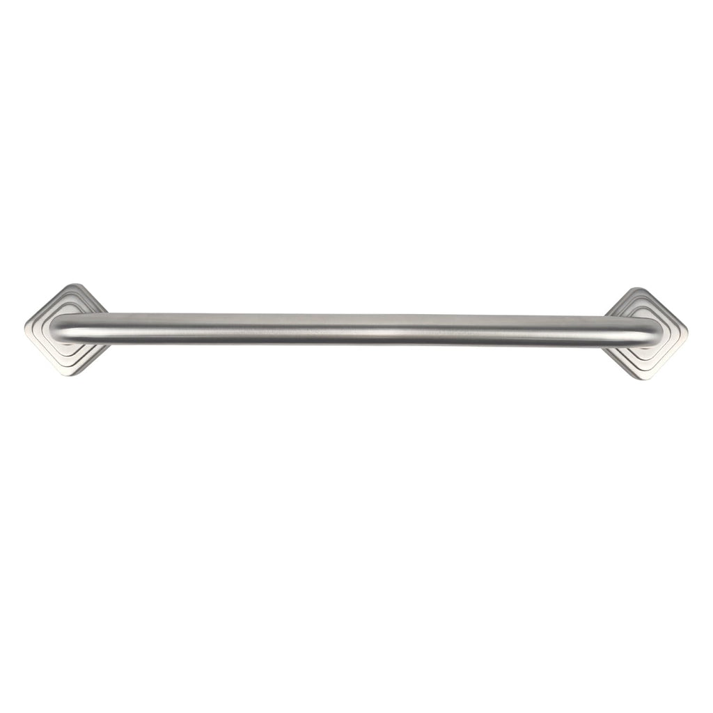 36 Inch Monarch Designer Grab Bar with Square Flanges (Satin / 36)
